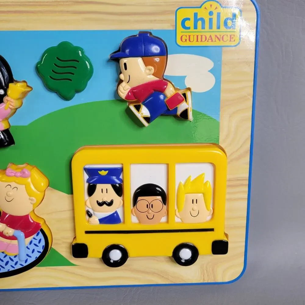 Electronic Wood Puzzle Child Guidance Radio Shack School